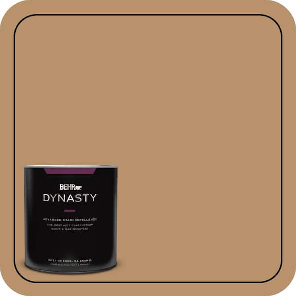 BEHR DYNASTY 1 qt. #S280-5 Windswept Leaves One-Coat Hide Eggshell Enamel Interior Stain-Blocking Paint and Primer