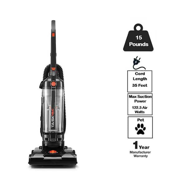 Commercial TaskVac Bagless, Corded, Lightweight Upright Vacuum Cleaner, HEPA Filter, Professional Grade with Accessories