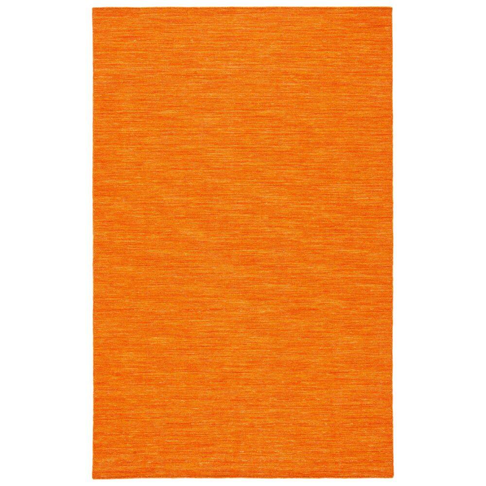 Bohemian Chic Hand-Woven Wool and Cotton Rug 8' x 10' - Orange
