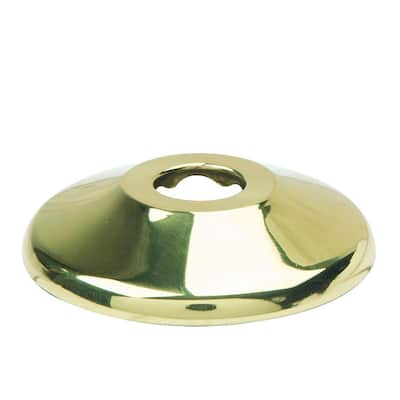 1/2 in. Nominal (5/8 in. O.D.) Shallow Escutcheon for Copper Pipe in Polished Brass