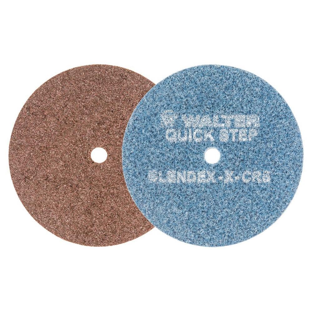 WALTER SURFACE TECHNOLOGIES QUICK-STEP BLENDEX 4.5 in. x 3/8 in. Arbor GR  Extra-Coarse, Surface Conditioning Discs (Pack of 10) 07R450 The Home  Depot