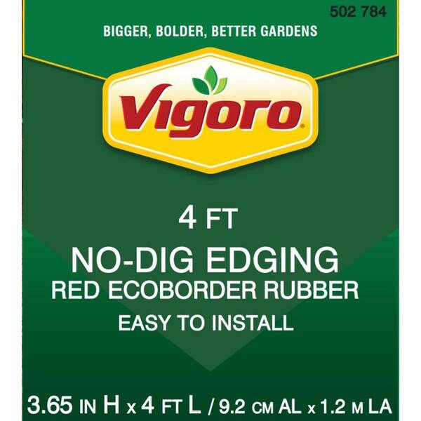 Vigoro EcoBorder 4 ft. Red Rubber Edging (48-Count/Pallet) Vigoro EcoBorder 4 ft. Red Rubber Edging (48-Count/Pallet)