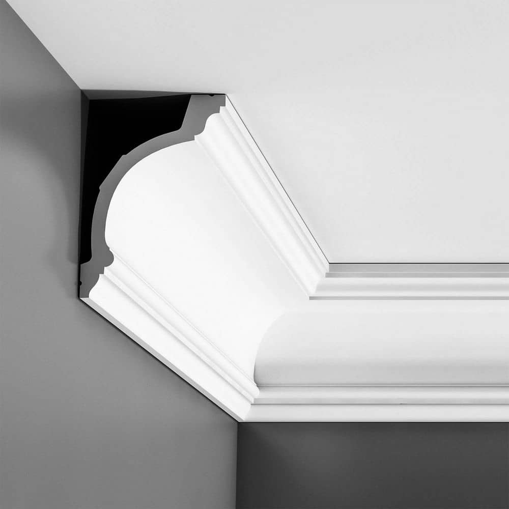 Primed White Polyurethane Crown Moulding 78-inch