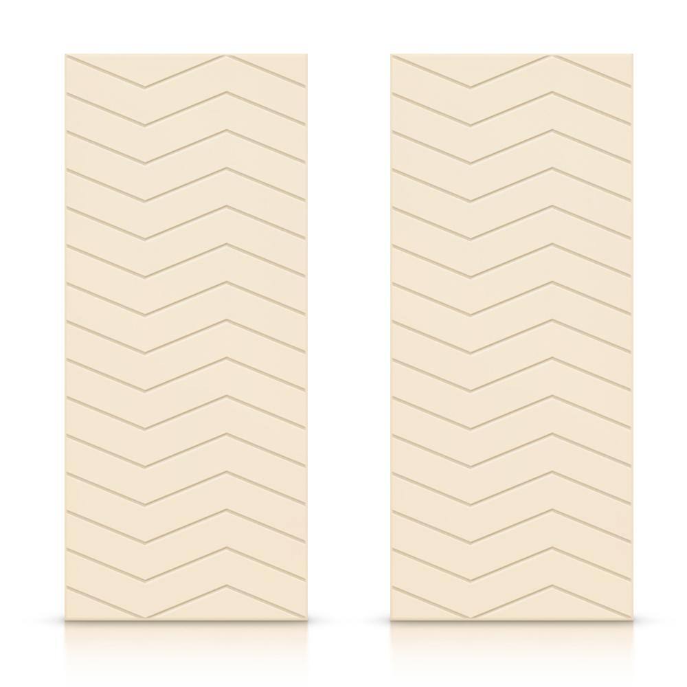 60 in. x 96 in. Hollow Core Beige Painted Composite MDF Interior Double Closet Sliding Doors price history on PriceWatchPro