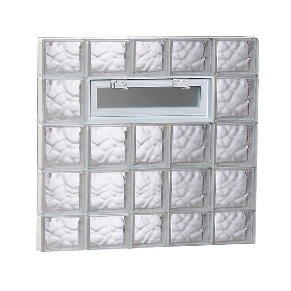 36.75 in. x 34.75 in. x 3.125 in. Frameless Wave Pattern Vented Glass Block Window price history on PriceWatchPro