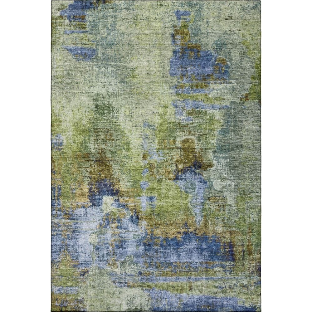 Mayfield Premium Machine Washable Abstract AMF2300 Green 5 ft. x 7 ft. 6 in. Area Rug price history on PriceWatchPro