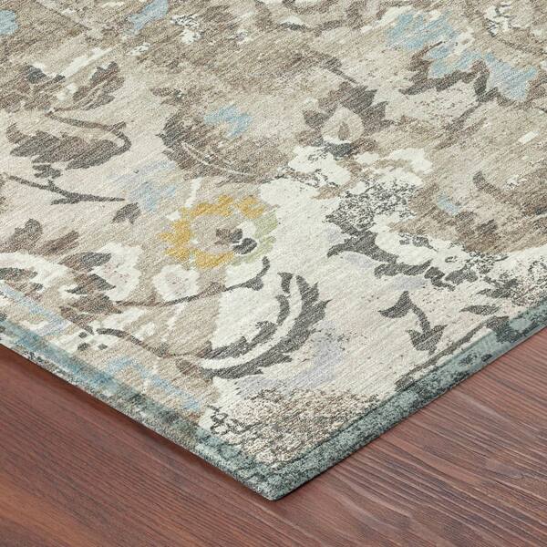 Chantille Machine Washable Indoor/Outdoor Abstract ACN2791 Ivory 2 ft. x 7 ft. Runner Rug