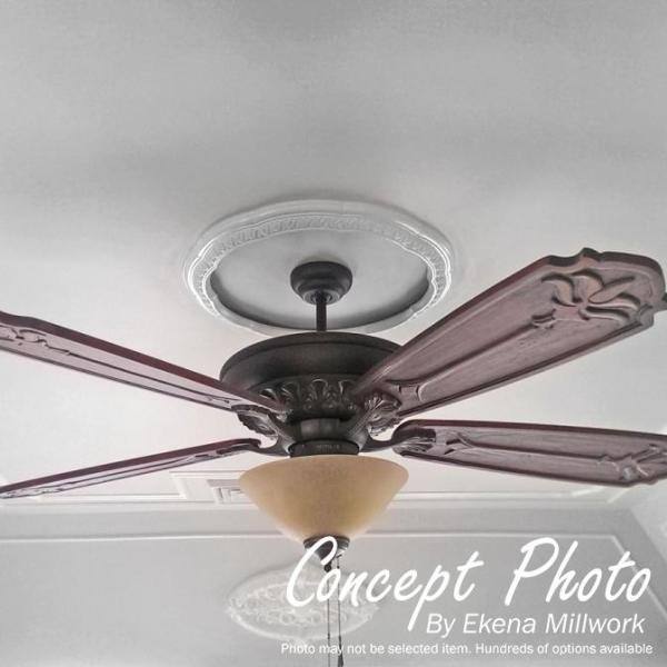 Ekena Millwork 40 3/8"OD x 35 1/2"ID x 2 1/2"W x 3/4"P Medea Ceiling Ring (1/4 of complete circle)