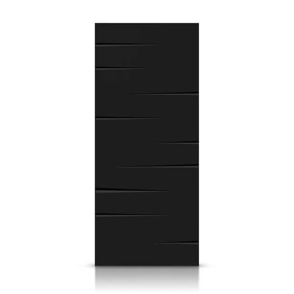 30 in. x 80 in. Hollow Core Black Painted Composite MDF Interior Door Slab