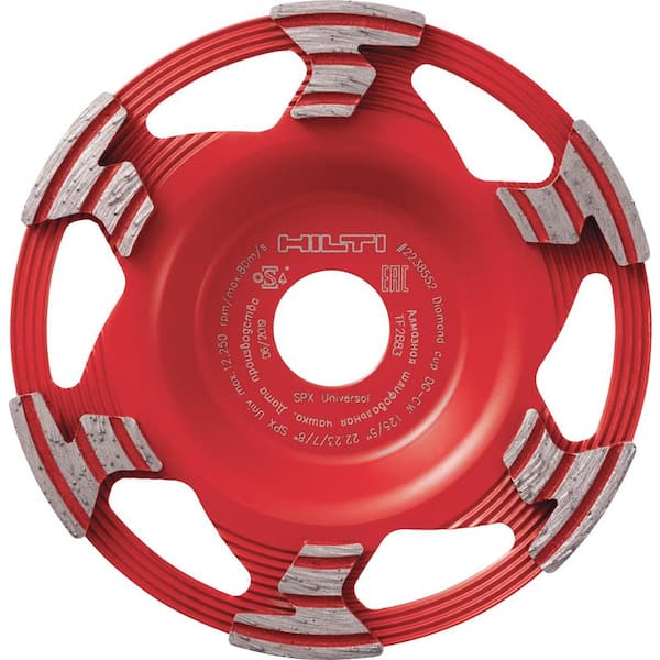 Hilti 5 in. x 7/8 in Arbor SPX Diamond Cup Wheel for Angle Grinder DGH 130 Only