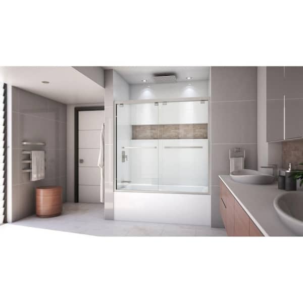 DreamLine Encore 56 to 60 in. x 58 in. Semi-Frameless Bypass