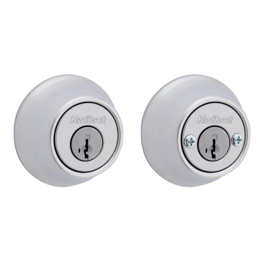 Kwikset 665 Satin Chrome Double Cylinder Deadbolt featuring SmartKey  Security T66526DSMTCPRCA The Home Depot