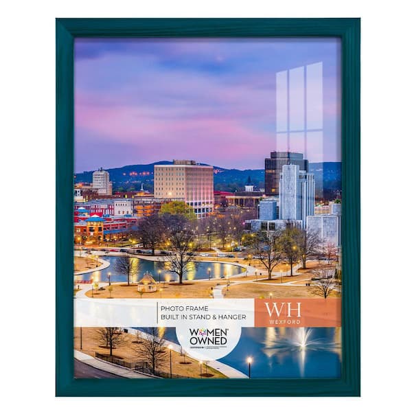 Wexford Home Woodgrain 11 in. x 14 in. Ocean Blue Picture Frame