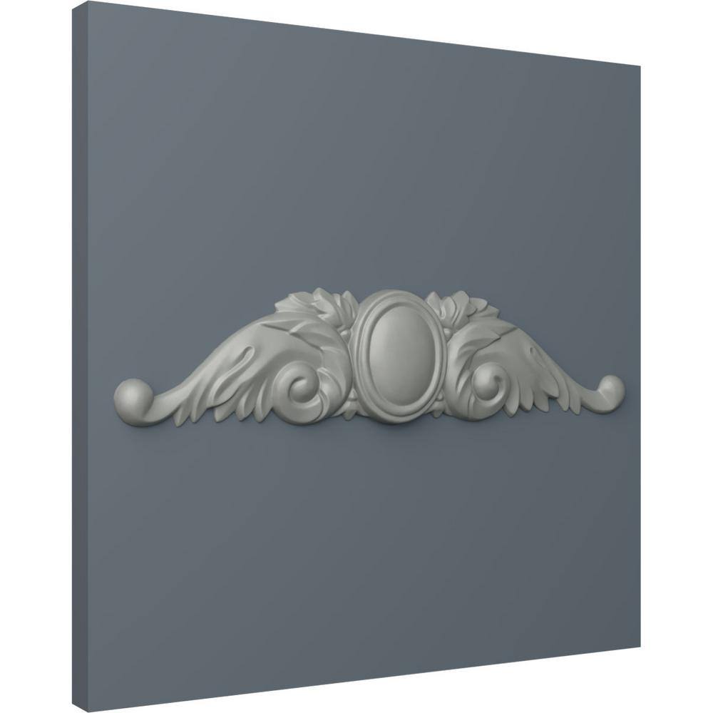 Primed White Polyurethane Scroll Applique Onlay