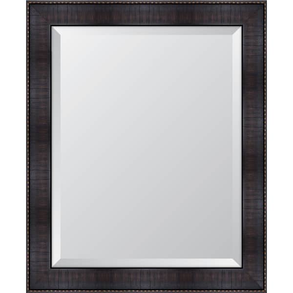 Melissa Van Hise Medium Rectangle Espresso Beveled Glass Classic Mirror (28 in. H x 34 in. W)