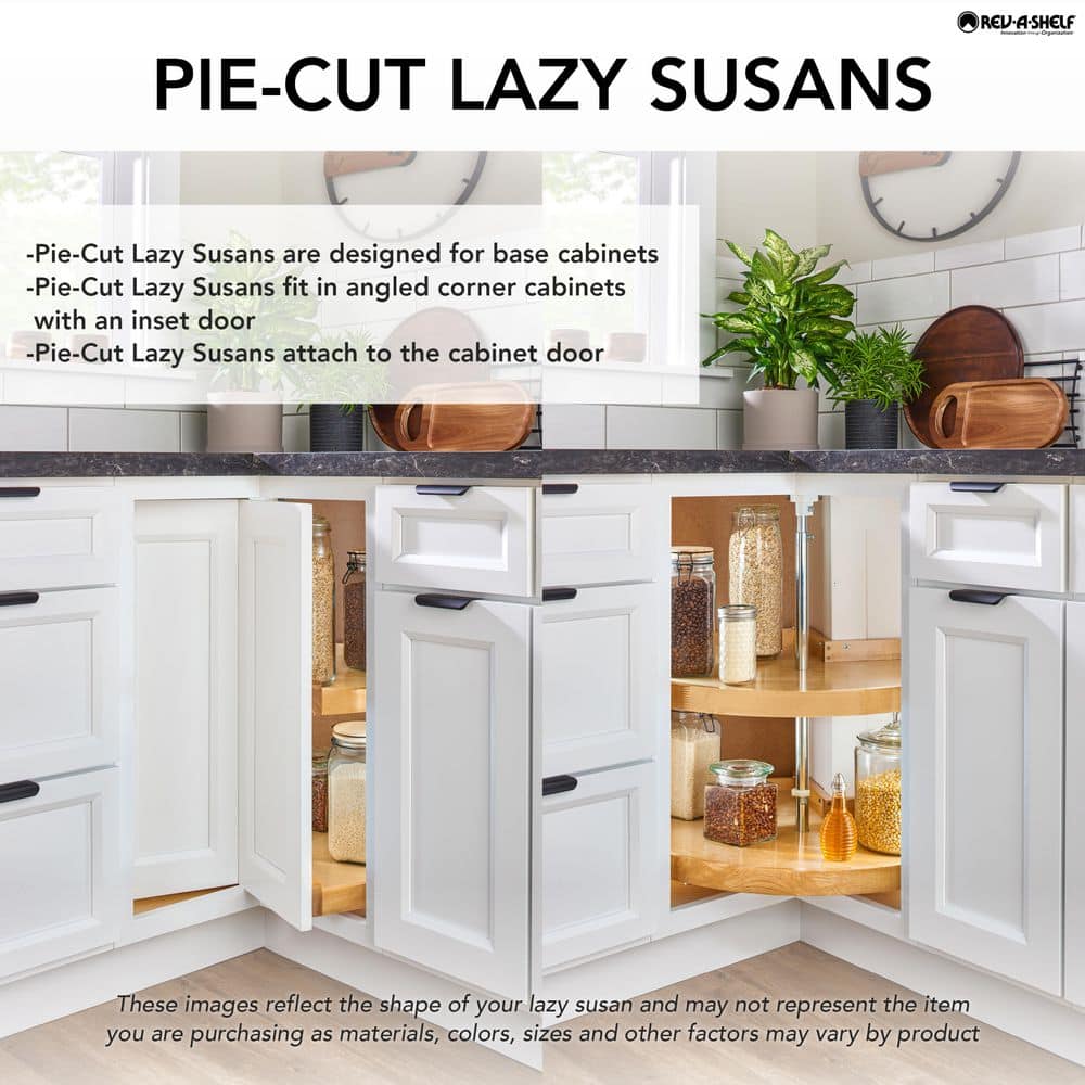 Almond Polymer 24-Inch Two-Tier Revolving Lazy Susan