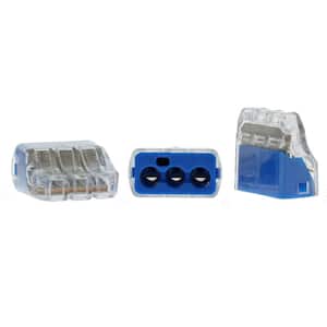 In-Sure Push-In Wire Connector, 10 AWG, 3-Port, 150 (Jar)