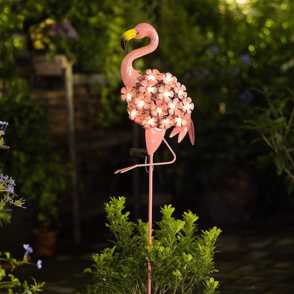 Flamingo Gifts Solar Garden Lights, Pink L07QBZCST5 - The Home Depot