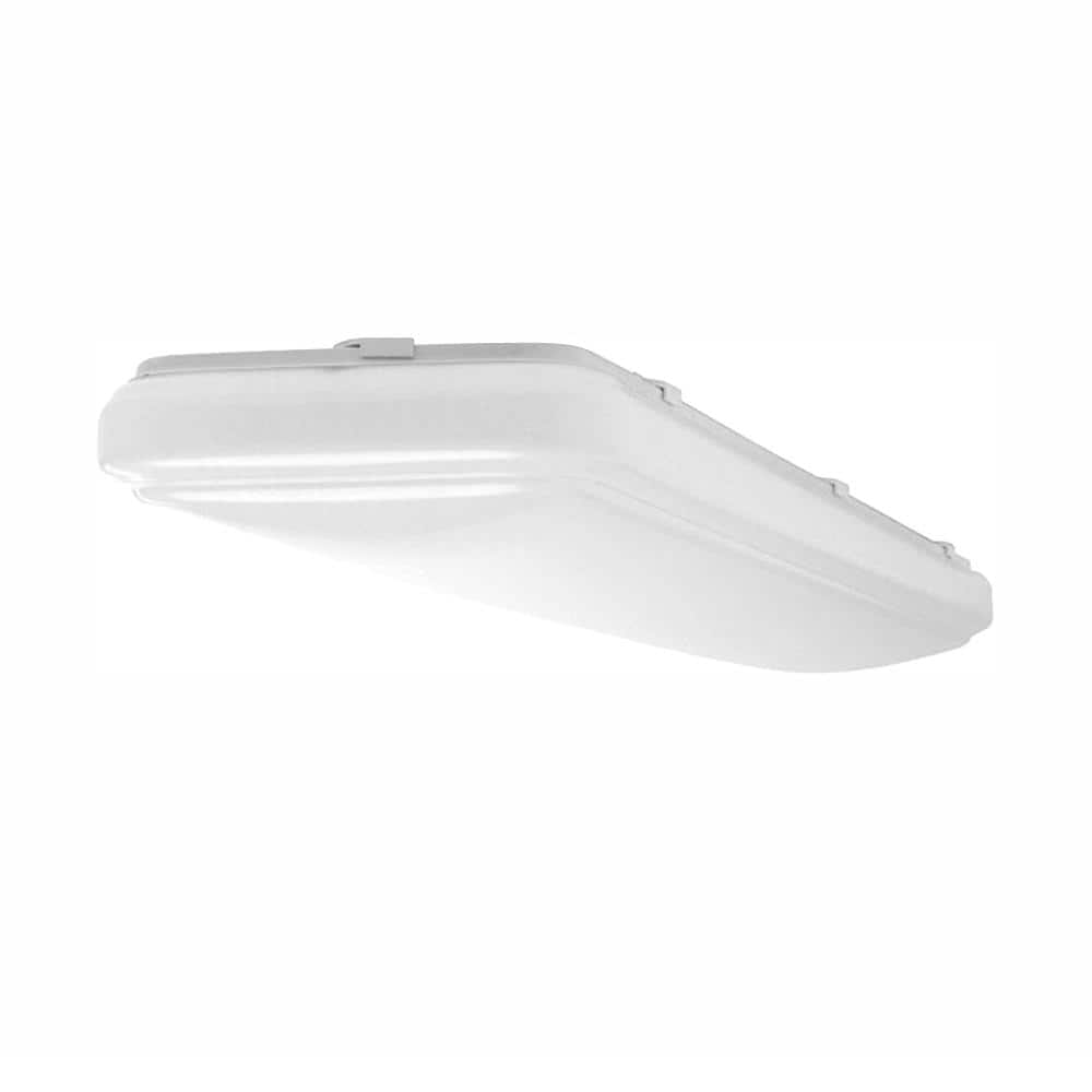 White Rectangular LED Flush Mount Ceiling Light