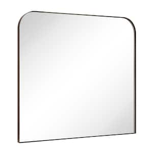Decole 34 in. W x 30 in. H Large Rectangular Metal Framed Wall Mounted Bathroom Vanity Mirror in Oil Rubbed Bronze