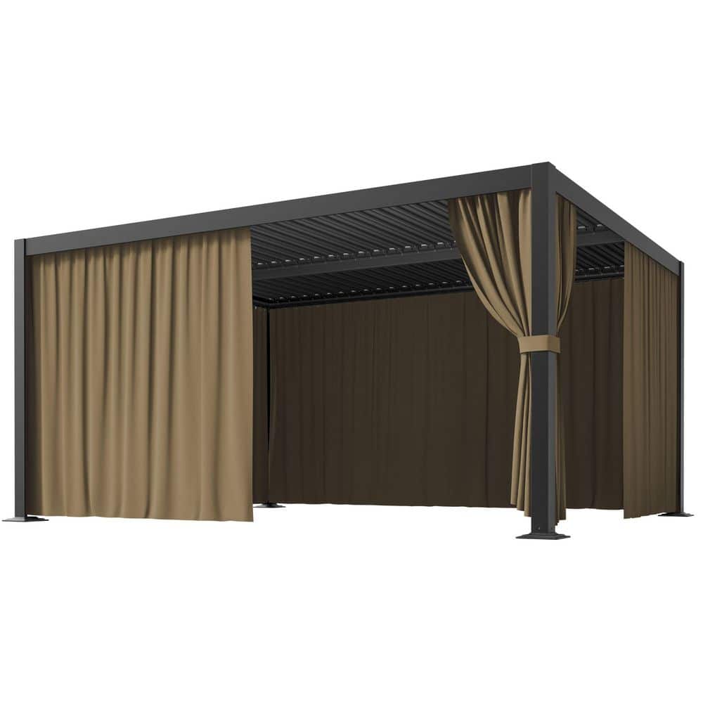 WNP 12 ft. x 14 ft. Universal Outdoor Privacy Curtains, Gazebo
