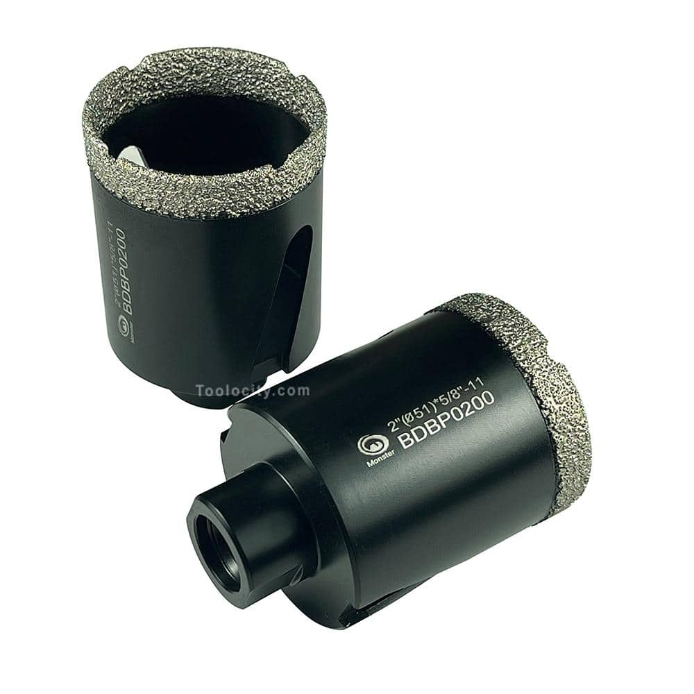 Monster 2 in. Brazed Diamond Core Bit/Hole Saw for Granite