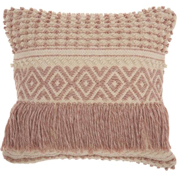 pink boho pillow