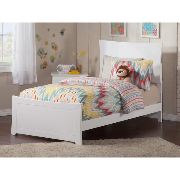 AFI Metro White Twin XL Traditional Bed with Matching Foot Board