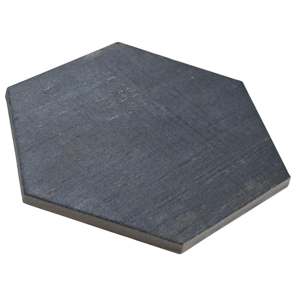 Retro Mini Hex Blue 7 in. x 8 in. Porcelain Floor and Wall Tile (11.16 sq. ft./Case)