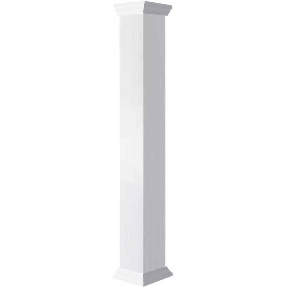11-5/8 in. x 4 ft. Premium Square Non-Tapered Smooth PVC Column Wrap Kit, Crown Capital and Base price history on PriceWatchPro