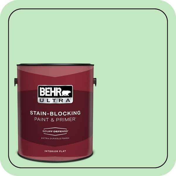 BEHR ULTRA 1 gal. #450A-3 Mountain Mint Extra Durable Flat Interior Paint & Primer