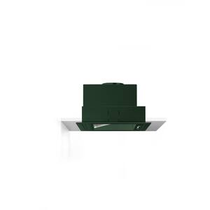 60 in. 1000 CFM Cabinet Insert Vent Hood with Lights in Emerald Green