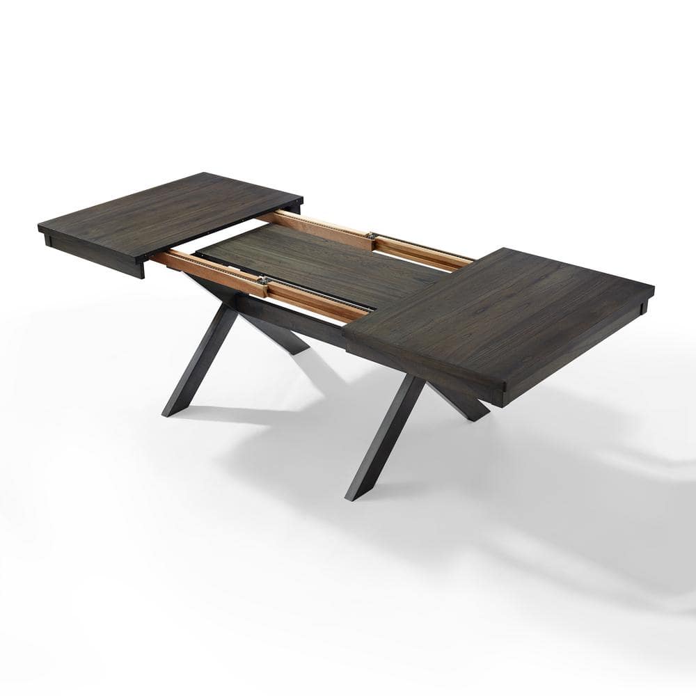 Hayden Slate Extendable Rustic Farmhouse Dining Table