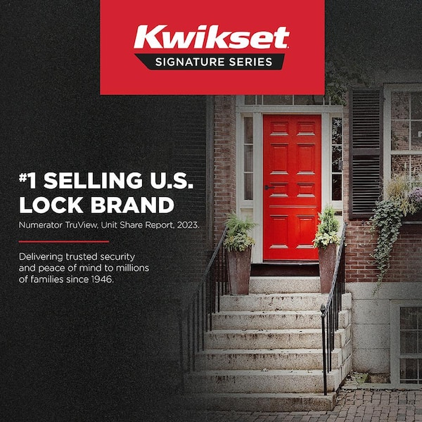 Kwikset Perth Matte Black Reversible Half-Dummy Door Handle 788PHL
