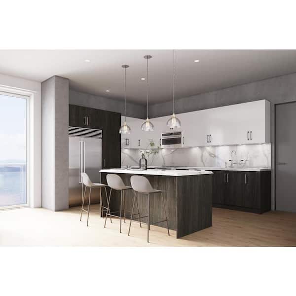 Cambridge Quick Assemble Modern Style, Carbon Marine 96 in. Pantry Kitchen Cabinet (18 in. W x 24 in. D x 96 in. H)