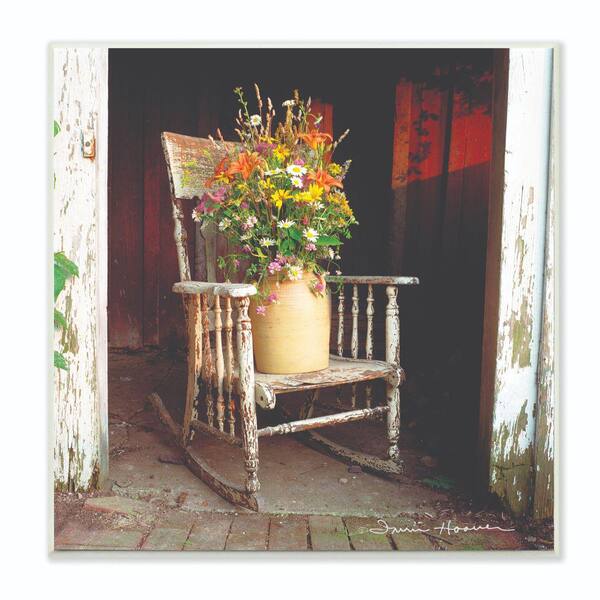 The Stupell Home Decor Collection 12 In X 12 In Barn Flower Pot On Old Rocking Chair Illustration By Penny Lane Publishing Wood Wall Art Fap 104 Wd 12x12 The Home Depot Kick off the warmer months with a gorgeous potted chair right on the front porch to welcome your guests. stupell industries