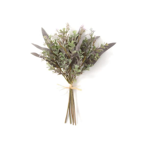 SULLIVANS Artificial 13.5 in. Green Marjoram Leaf Bundle