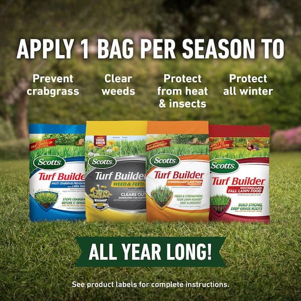 Turf Builder Bundle for Small, Northern Lawns and Turf Builder EdgeGuard Mini Broadcast Spreader, Lawn Fertilizers