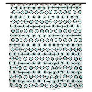 70 in. W x 72 in. H Multi-Colored Medium Weight Decorative PEVA Shower Curtain Liner, Lots of Dots