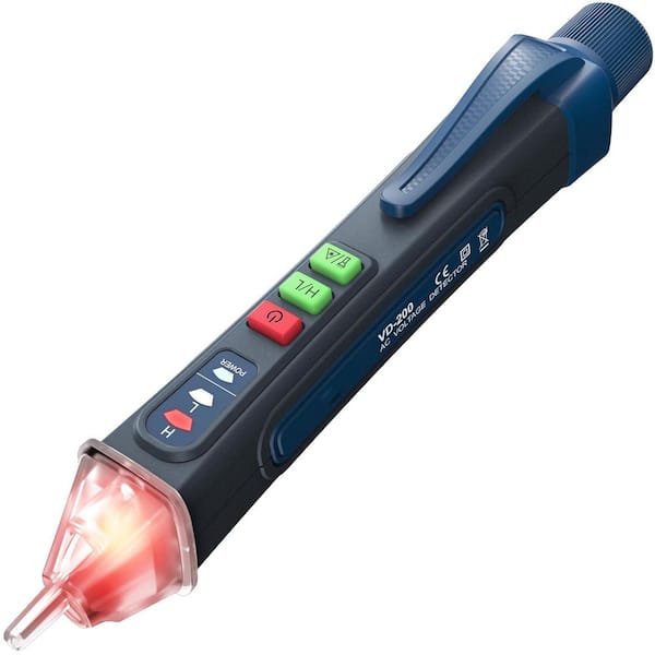 Dual Range Non-Contact Voltage Tester with LCD Display, Flashlight, and Audible Alarm