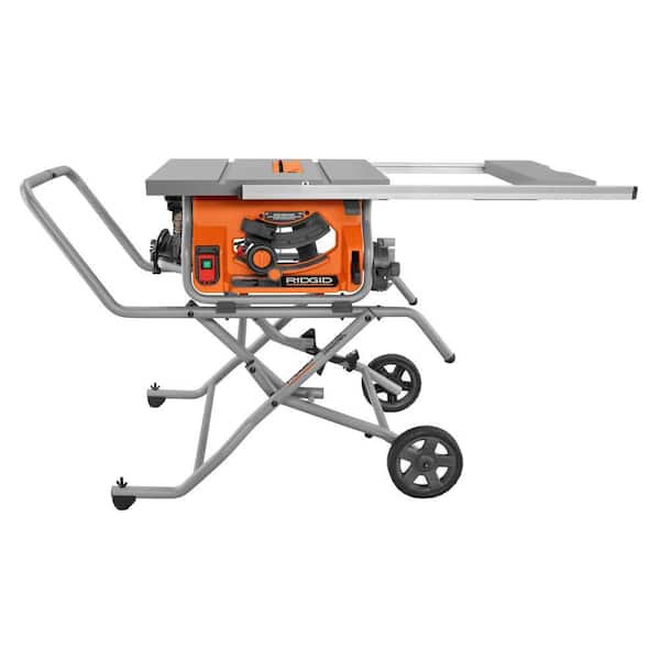 15 Amp 10 in. Compact Portable Corded Jobsite Table Saw with Folding Stand