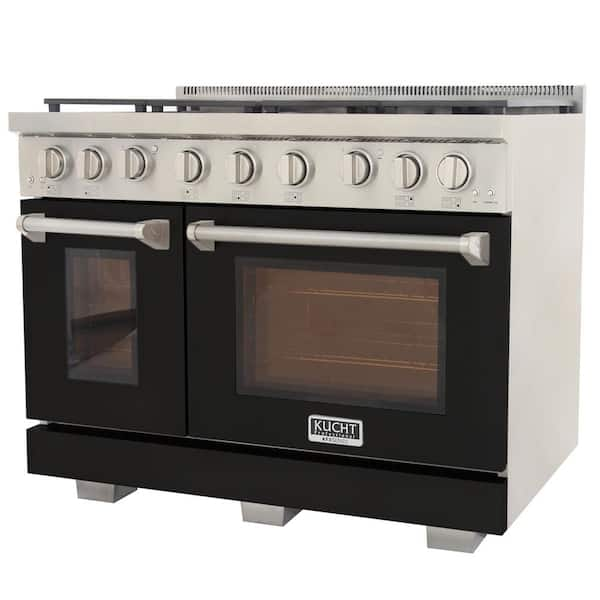 Kucht KNG 48-in 8 Burners 4.2-cu ft / 2.5-cu ft Convection Oven