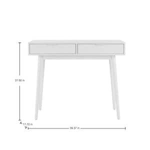 Amerlin White Wood Desk (39.37 in W. X 31.50 in H.)