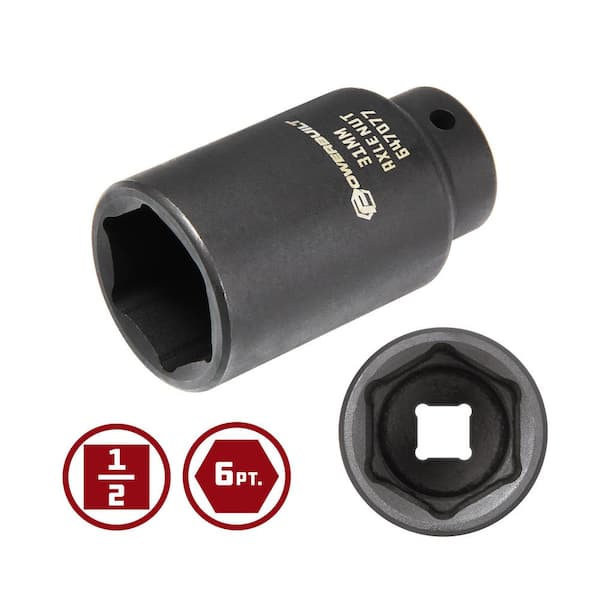 Ampro Steckschlüsseleinsatz 17 Mm, 1/2 Zoll Antrieb – 6-Punkt, Chrom-Vanadium-Stahl