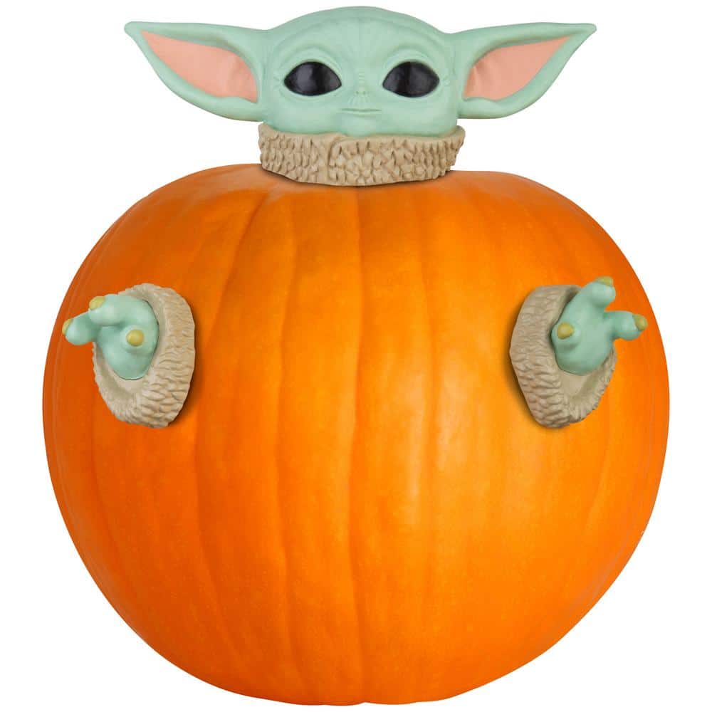 12 in. Tall Halloween Pumpkin Push Ins-The Child-Star Wars