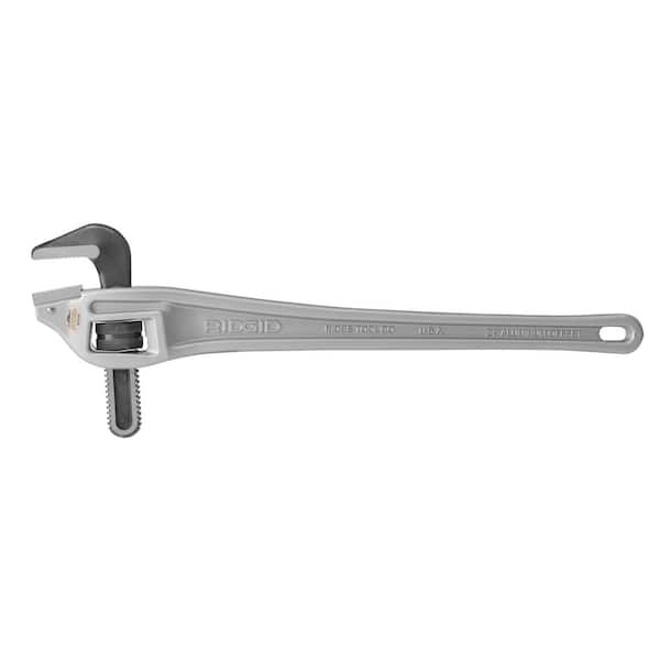 RIDGID 24 in. Aluminum Offset Pipe Wrench with Narrow Hook Jaw