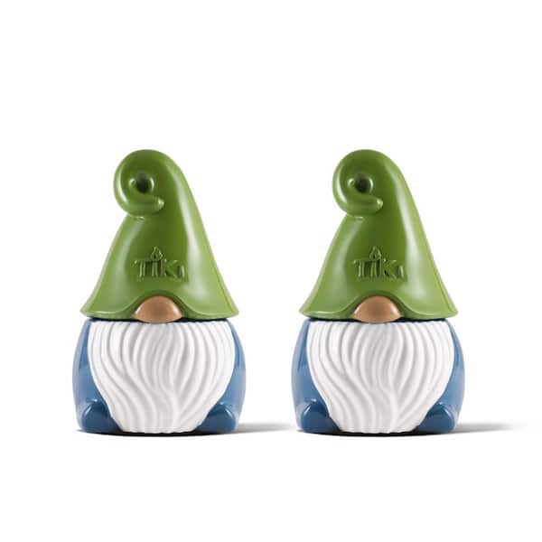 TIKI 6.25 in. Table Torch Gnome Friend Blue (2-Pack)