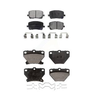 Front Rear Ceramic Brake Pads Kit For Toyota Corolla Matrix Pontiac Vibe KTC-100481