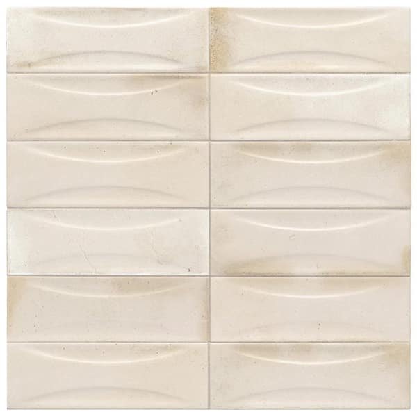 Apollo Tile Antiek White 2.58 in. x 7.9 in. Glossy Ceramic Subway Deco Wall Tile (5.38 sq. ft./case) (38-pack)