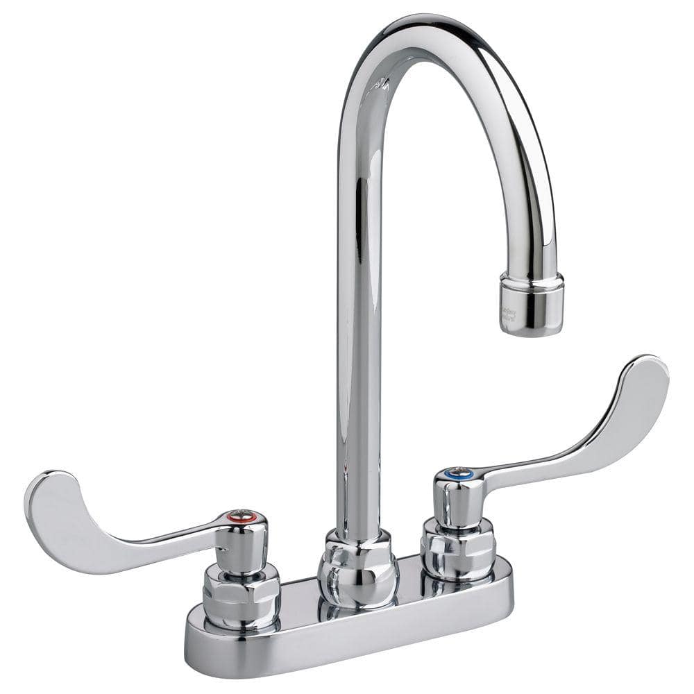 Monterrey 4 in. Centerset 2-Handle 0.5 GPM Gooseneck Bath Faucet with Vanda